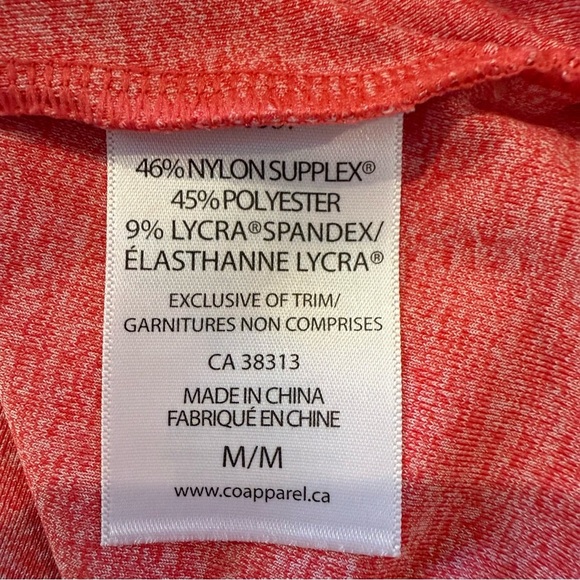 Tuff Athletics Tank Top Orange Fitted Cut Out Bralet Women's - Picture 12 of 13